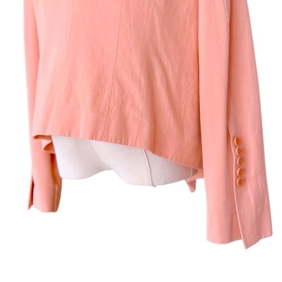 BCBGMAXAZRIA EUC Abree draped open-front jacket in Blush Size L - Picture 7 of 10